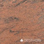 Granitfliesen Multicolor Rot India satiniert