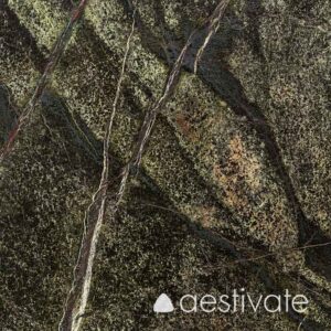 Marmorfliese Rainforest Green satiniert aestivate