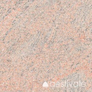 Granitplatten Multicolor Rot India geflammt und gebürstet