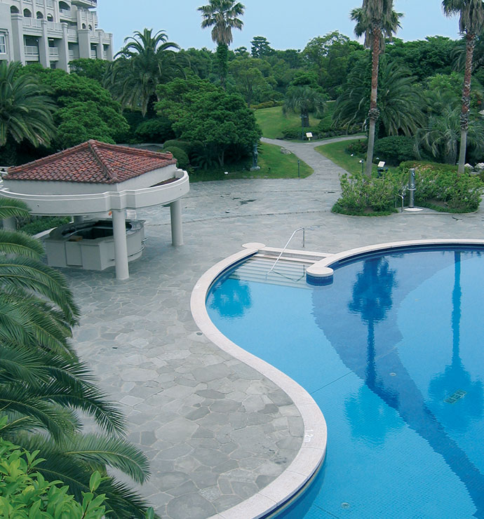 Terrassenplatte Kiruna Quarzit aestivate Terrassenplatte Kiruna Quarzit spaltrau aestivate